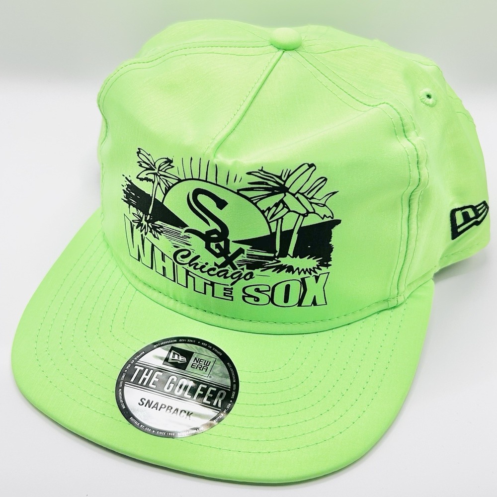 Chicago White Sox New Era Island The Golfer Snapback Hat Cap Adjustable Green